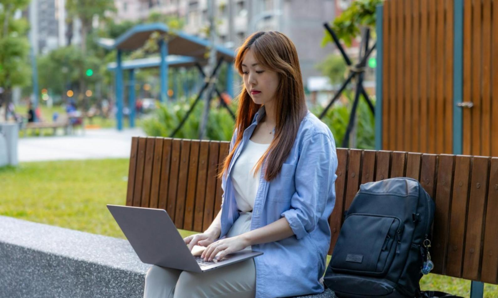 Modern learning environment with financial charts and educational materials